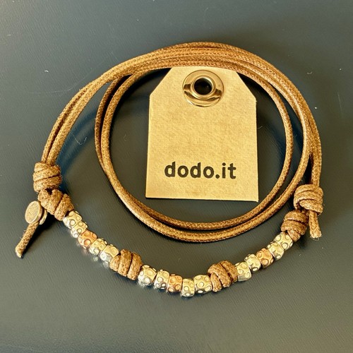 Dodo pomellato collana - collana, marrone